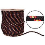 LINA LINKA POLIPROPYLENOWA PLECIONA CZARNA CĘTKI SZNUR NA WYMIAR - RÓŻNE GRUBOŚCI