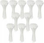 OPASKI ZACISKOWE KABLOWE ZIPERKI TRYTKI UV MOCNE 3,6x200mm NEUTRAL