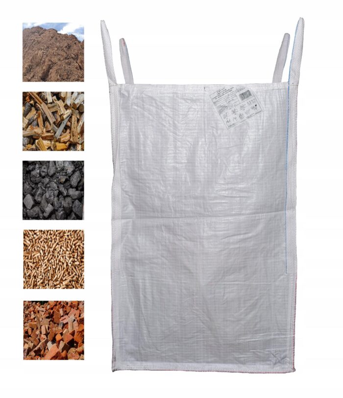 Duży Worek Big Bag Kontenerowy 90x90x140cm 1000KG na Odpady Kamień Kruszywo - obrazek 3