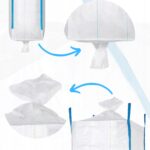 WOREK BIG BAG 90x90x100cm na Zboże Pasze 500kg Z WYSYPEM MOCNY 4 UCHWYTY - obrazek 5