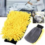 RĘKAWICA Z MIKROFIBRY DO MYCIA SAMOCHODU AUTA GĄBKA DO KAROSERII SZYB FELG - obrazek 2