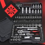 ZESTAW KLUCZY NASADOWYCH 108 EL. NARZĘDZI KLUCZE NASADOWE WALIZKA TORX BITY - obrazek 9