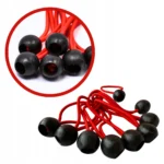 GUMKA LINKA ELASTYCZNA Z KULKA DO MOCOWANIA PLANDEK BANEROW NAMIOTU 10CM