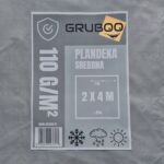 PLANDEKA SREBRNA 2X4M OKRYCIOWA OCHRONNA MOCNA WZMOCNIONA WODOODPORNA - obrazek 4