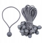 GUMA Z KULKĄ ELASTYCZNA DO MOCOWANIA BAGAŻU PLANDEKI NAMIOTU 15 CM - obrazek 4