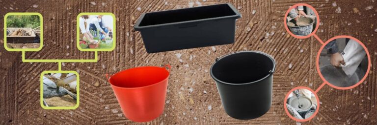 Wiadra i kastry budowlane- niezbędne wyposażenie podczas budowy i remontu