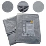 PLANDEKA PŁACHTA SREBRNA 2X8M OKRYCIOWA NA DREWNO OCHRONNA WODOODPORNA UV+