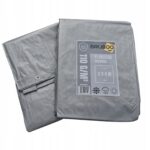 PLANDEKA OCHRONNA 3X4M SREBRNA OKRYCIOWA MOCNA WZMOCNIONA WODOODPORNA - obrazek 2