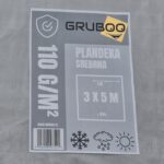 PLANDEKA OCHRONNA 3X5M SREBRNA OKRYCIOWA MOCNA WZMOCNIONA WODOODPORNA - obrazek 5