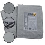 PLANDEKA MOCNA 3X7M SREBRNA OKRYCIOWA MOCNA WZMOCNIONA WODOODPORNA