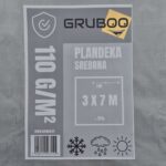PLANDEKA MOCNA 3X7M SREBRNA OKRYCIOWA MOCNA WZMOCNIONA WODOODPORNA - obrazek 4