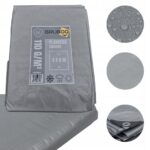 PLANDEKA PŁACHTA OCHRONNA 4X6M SREBRNA OKRYCIOWA OGRODNICZA UV+