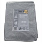 PLANDEKA PŁACHTA 6X12M SREBRNA GRUBA OKRYCIOWA WZMOCNIONA MROZOODPORNA UV - obrazek 5