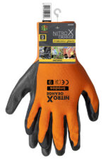 Rękawice Ochronne Nitrox Orange Nitrylowe Robocze R.10 Mechanika Motoryzacja Ochrona - obrazek 3