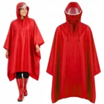 poncho czerwone